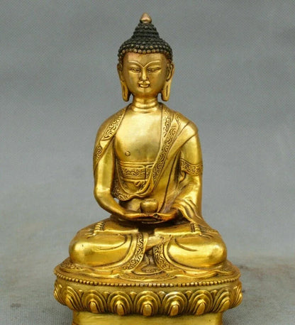 Buddha Perunggu Tua Amitabha Sakyamuni Buddha Tathagata Buddha Padmapani Patung