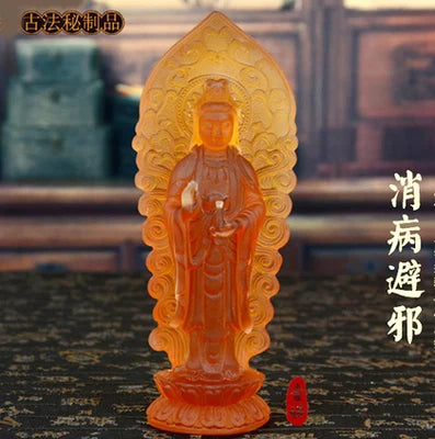 Buddha Statue  resin western trinity  Feng shui ornaments set of amitabha statue mahasthamaprapta buddha bodhisattva decoration
