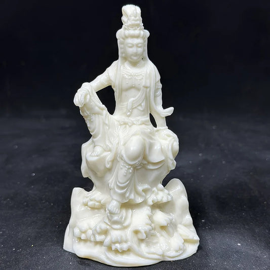 Buddha Statues of Guanyin Bodhisattva Characters Small Figurine  Resin Art Sculpture Home Room Office Feng Shui Ornaments