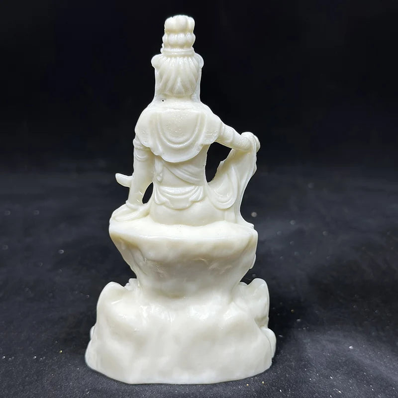 Buddha Statues of Guanyin Bodhisattva Characters Small Figurine  Resin Art Sculpture Home Room Office Feng Shui Ornaments