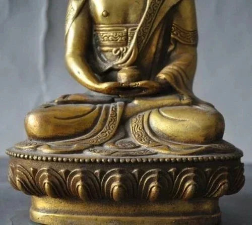 Buddha Tibet Kuno, Obat Emas Kuningan, Buddha Sakyamuni Patung Shakyamuni