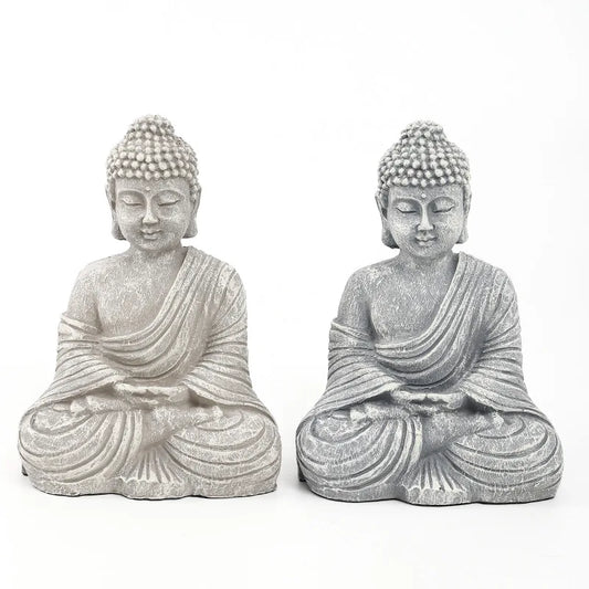 Buddha statue with smiling face, resin statue, handicraft decoration, Chinese style
