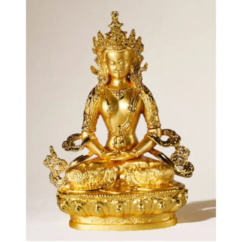 Buddhism Amitayus Amitabha Meditation Buddha of wealth luck Divinity statue
