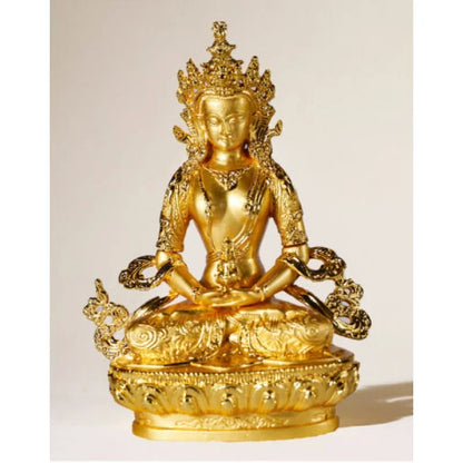 Buddhism Amitayus Amitabha Meditation Buddha of wealth luck Divinity statue