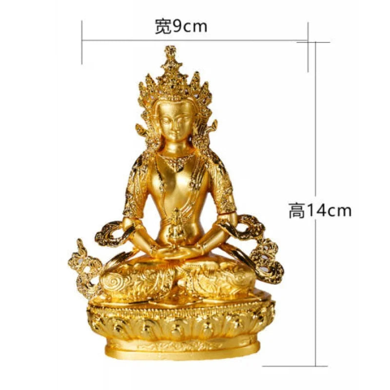 Buddhism Amitayus Amitabha Meditation Buddha of wealth luck Divinity statue