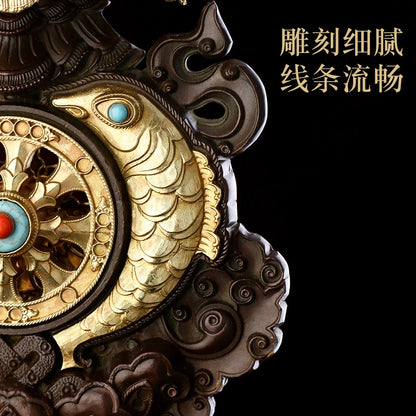Buddhism High-grade brass worship Buddhist implement HOME family effective protection Nepal Eight Auspicious Symbol of Buddhism