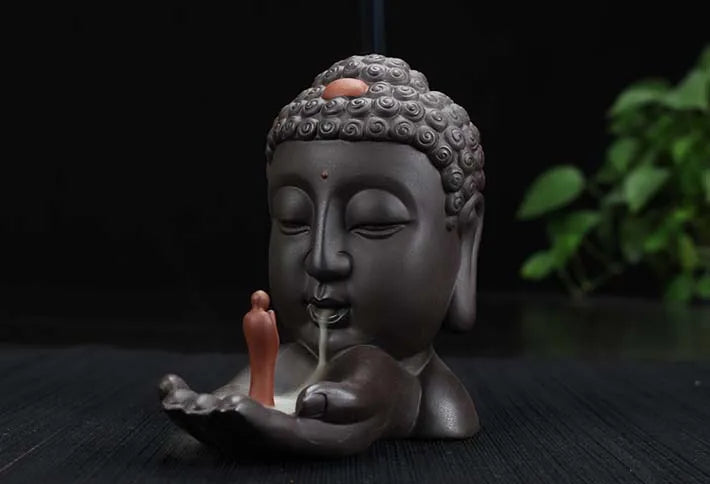 Buddhism Nourishing heart ART HOME efficacious Protection bless family Safe CHAN DAO Ceramic Tathagata Sakyamuni Buddha statue