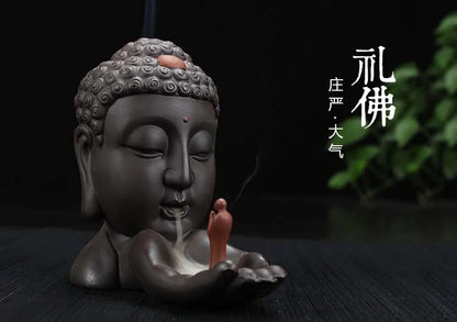 Buddhism Nourishing heart ART HOME efficacious Protection bless family Safe CHAN DAO Ceramic Tathagata Sakyamuni Buddha statue