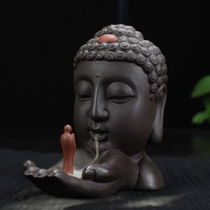 Buddhism Nourishing heart ART HOME efficacious Protection bless family Safe CHAN DAO Ceramic Tathagata Sakyamuni Buddha statue