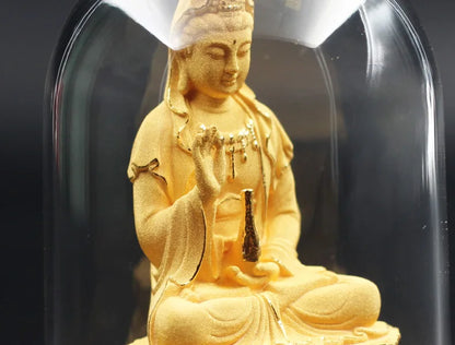 Buddhism Thailand Southeast Asia HOME CAR Patron saint Automobile ornaments golden Avalokitesvara Guan yin Buddha statue