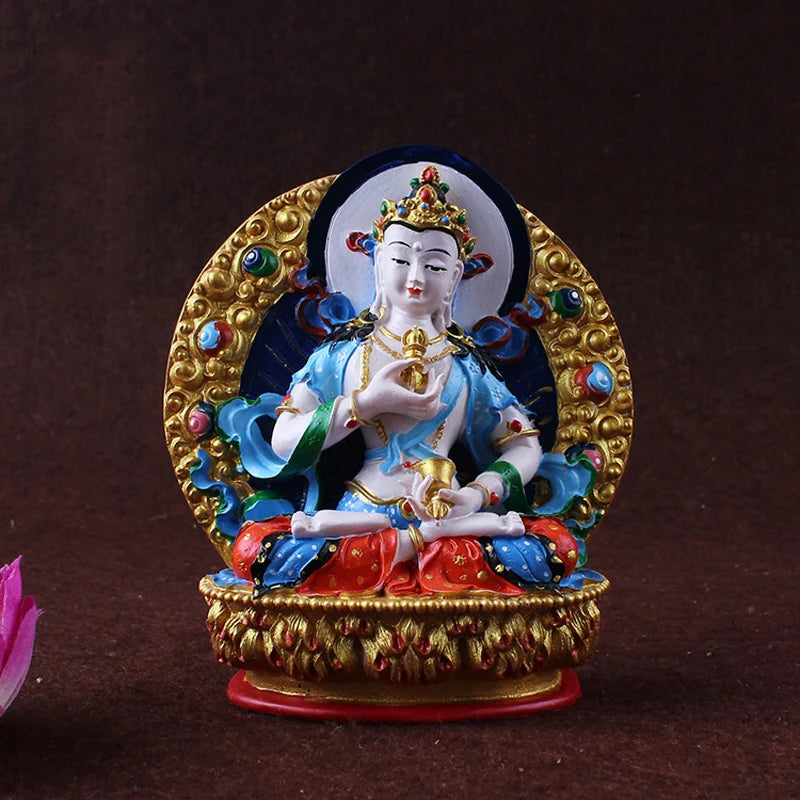 Buddhism colored draw Good Buddha statue bless family Safety Health luck Vajrasattva mahasattva Buddha Painted Buddha statue
