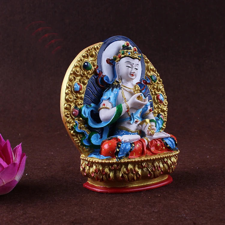 Buddhism colored draw Good Buddha statue bless family Safety Health luck Vajrasattva mahasattva Buddha Painted Buddha statue