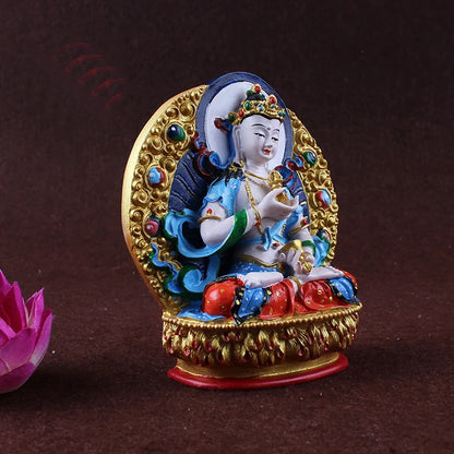 Buddhism colored draw Good Buddha statue bless family Safety Health luck Vajrasattva mahasattva Buddha Painted Buddha statue
