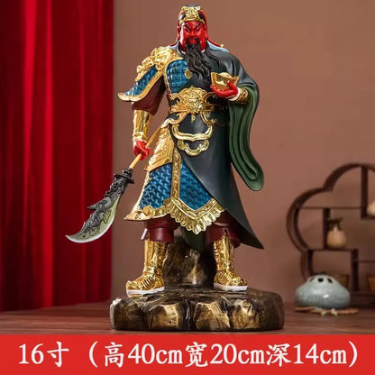 Buddhist Deity Figurine Guan Gong God of Wealth GuanGong Statue Ornament Domineering Buddhism Guan Yu Home Decor Worship Buddha