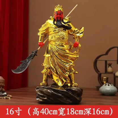 Buddhist Deity Figurine Guan Gong God of Wealth GuanGong Statue Ornament Domineering Buddhism Guan Yu Home Decor Worship Buddha