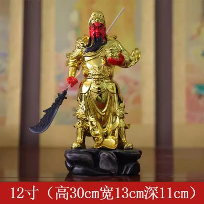 Buddhist Deity Figurine Guan Gong God of Wealth GuanGong Statue Ornament Domineering Buddhism Guan Yu Home Decor Worship Buddha