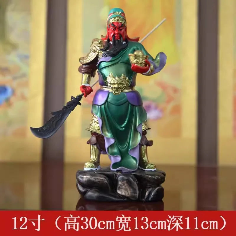 Buddhist Deity Figurine Guan Gong God of Wealth GuanGong Statue Ornament Domineering Buddhism Guan Yu Home Decor Worship Buddha