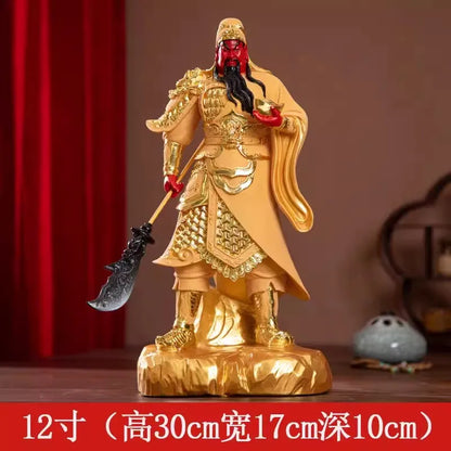 Buddhist Deity Figurine Guan Gong God of Wealth GuanGong Statue Ornament Domineering Buddhism Guan Yu Home Decor Worship Buddha