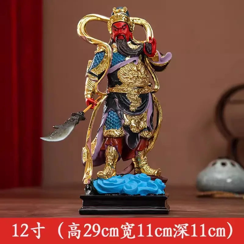 Buddhist Deity Figurine Guan Gong God of Wealth GuanGong Statue Ornament Domineering Buddhism Guan Yu Home Decor Worship Buddha