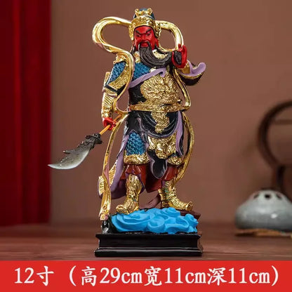 Buddhist Deity Figurine Guan Gong God of Wealth GuanGong Statue Ornament Domineering Buddhism Guan Yu Home Decor Worship Buddha