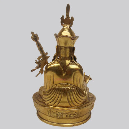 Buddhist Tantra supplies GOOD HOME SHOP worship buddha statue all-powerful Padmasambhava Guru Rinpoche copper buddha statue