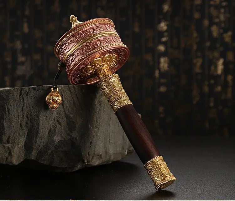 Buddhist article # Greco-Buddhist Tibet Nepal India Temple Buddhism recite chant scriptures prayer Rotating wheel ZHUAN JINGLUN