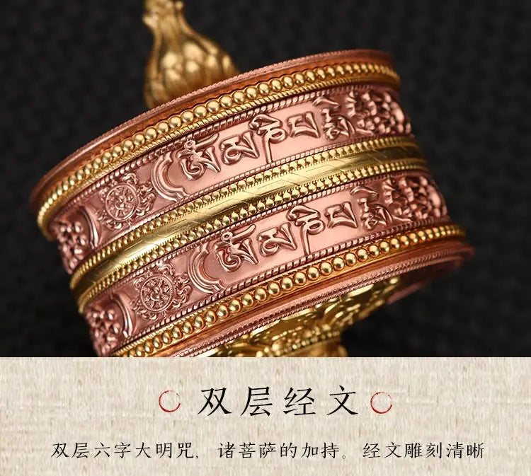Buddhist article # Greco-Buddhist Tibet Nepal India Temple Buddhism recite chant scriptures prayer Rotating wheel ZHUAN JINGLUN