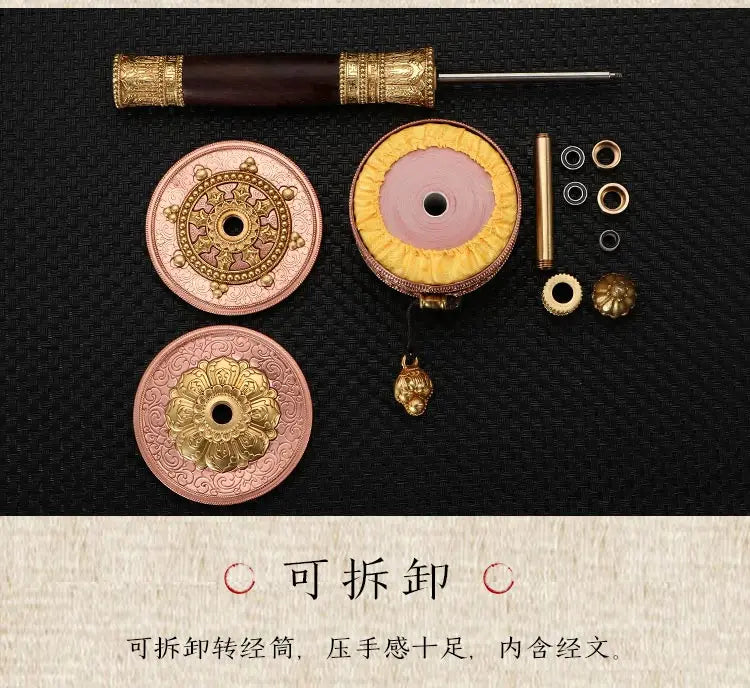 Buddhist article # Greco-Buddhist Tibet Nepal India Temple Buddhism recite chant scriptures prayer Rotating wheel ZHUAN JINGLUN