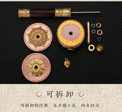 Buddhist article # Greco-Buddhist Tibet Nepal India Temple Buddhism recite chant scriptures prayer Rotating wheel ZHUAN JINGLUN