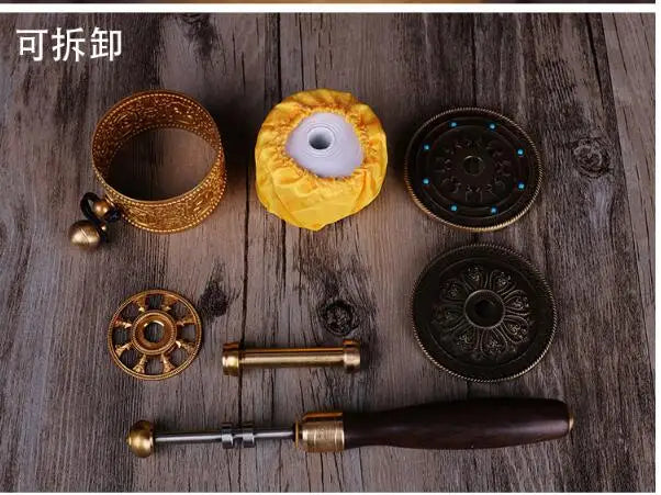 Buddhist scriptures Greco-Buddhist Tibet Nepal India Temple Buddhism recite chant scriptures prayer Rotating wheel ZUAN JING LUN