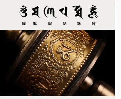 Buddhist scriptures Greco-Buddhist Tibet Nepal India Temple Buddhism recite chant scriptures prayer Rotating wheel ZUAN JING LUN