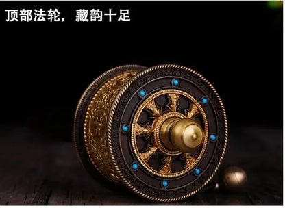 Buddhist scriptures Greco-Buddhist Tibet Nepal India Temple Buddhism recite chant scriptures prayer Rotating wheel ZUAN JING LUN