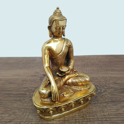 Buddhist supplies GOOD HOME OFFICE CAR SHOP worship buddha statue Buddhism Sakyamuni all-powerful buddha copper  buddha statue