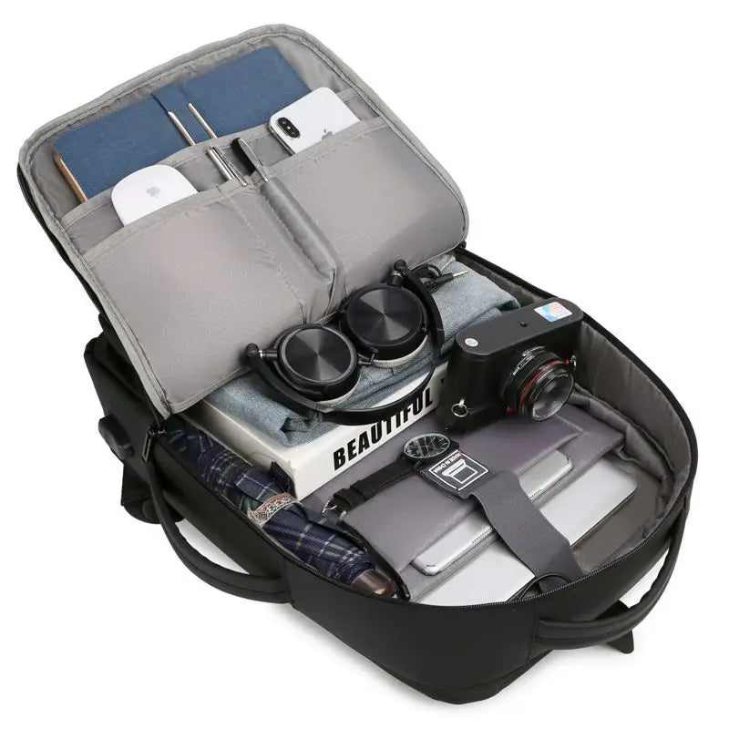 Business Backpack For Men Multifunctional 15.6 Inch Laptop Notebook Backpack USB Charging Waterproof nylon Travel Men's Backbag