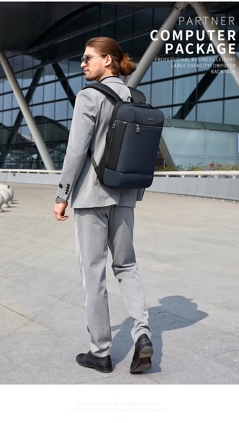 Business Backpack Men Luxury Anti-theft Waterproof School Laptop Backpacks USB Charging Travel Bag Aesthetic Backpack Design