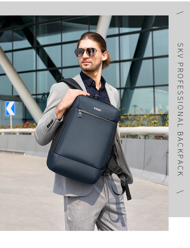 Business Backpack Men Luxury Anti-theft Waterproof School Laptop Backpacks USB Charging Travel Bag Aesthetic Backpack Design