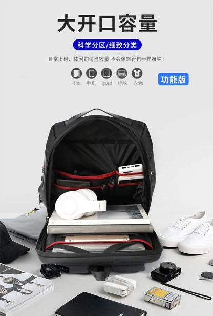 Business Backpack Men Luxury Anti-theft Waterproof School Laptop Backpacks USB Charging Travel Bag Aesthetic Backpack Design
