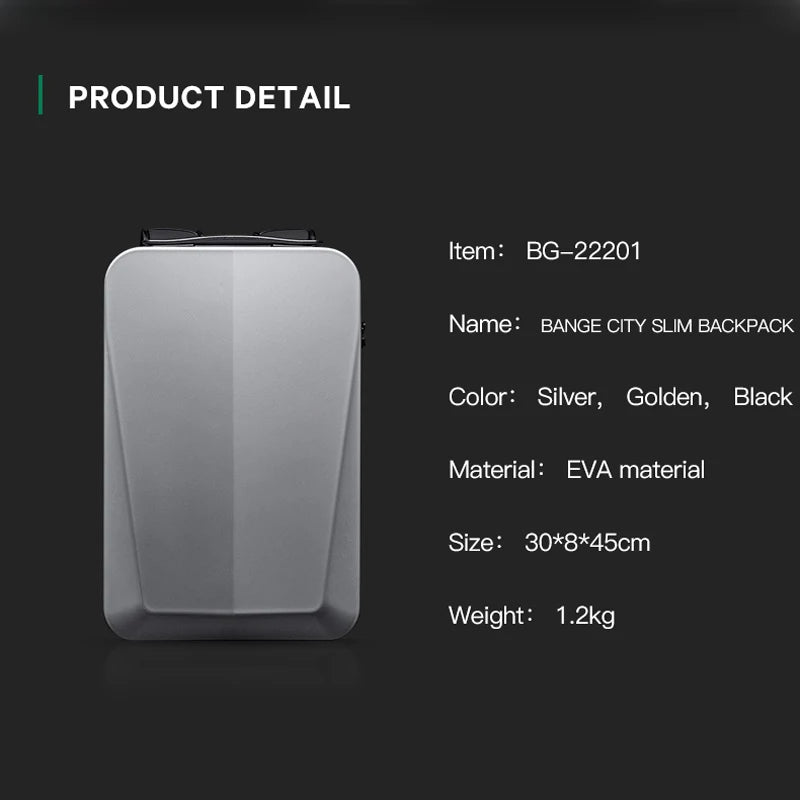 Business Backpack Men's Usb Anti-Theft Computer Bag Big Capacity 15.6 Inch Laptop Bagpack Men Elegant Waterproof
