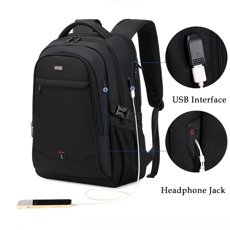 Business Backpack for Men Casual Multifunctional 2024 Fashion Water Resistant Travel Office Laptop Backpacks School Bags Teenage