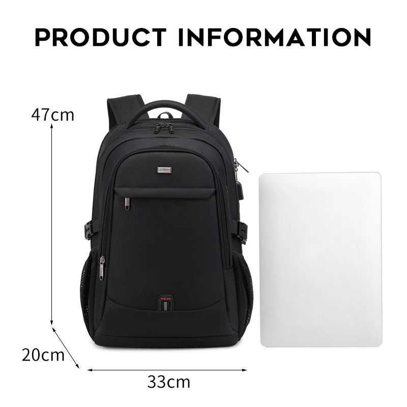 Business Backpack for Men Casual Multifunctional 2024 Fashion Water Resistant Travel Office Laptop Backpacks School Bags Teenage
