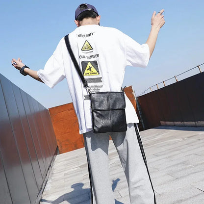 Business Casual Shoulder For Men Luxury PU Leather Crossbody Male Small Sling Bag Fashion Ipad Handbags