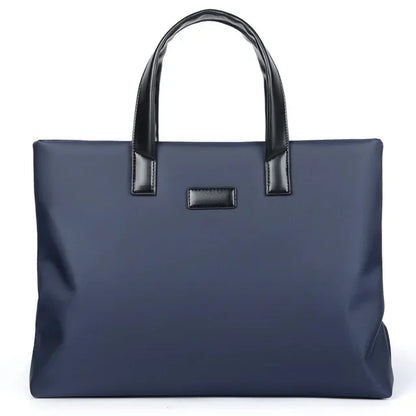 Business Conference Men's Handbag Horizontal Zipper Briefcase Man Large Capacity File Tote 14" Laptop Bag For Male