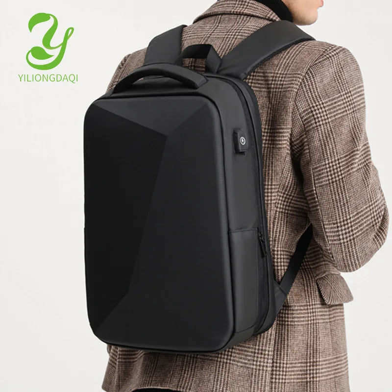 Business Expandable Backpack For Men Laptop TSA Keyless Anti-theft Waterproof School Backpacks Hard Shell USB Travel Bag New