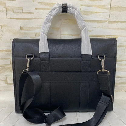 Business Genuine Leather Men Briefcases High Quality Cowhide Handbag Large Capacity Shoulder Messenger 15.6 "Inch Laptop Bag