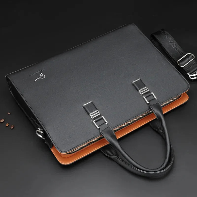 Business Horizontal Men Briefcases High Capacity Laptop Handbag Office Male Shoulder Messenger Luxury Tote Bag