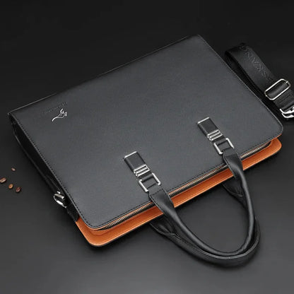Business Horizontal Men Briefcases High Capacity Laptop Handbag Office Male Shoulder Messenger Luxury Tote Bag