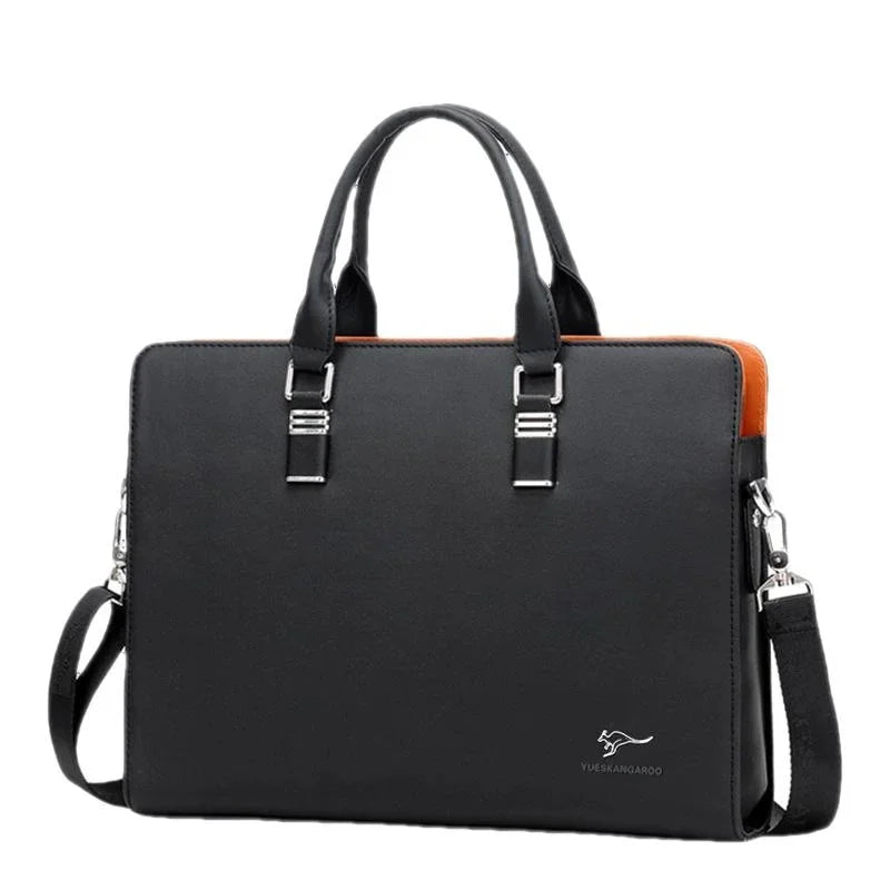 Business Horizontal Men Briefcases High Capacity Laptop Handbag Office Male Shoulder Messenger Luxury Tote Bag