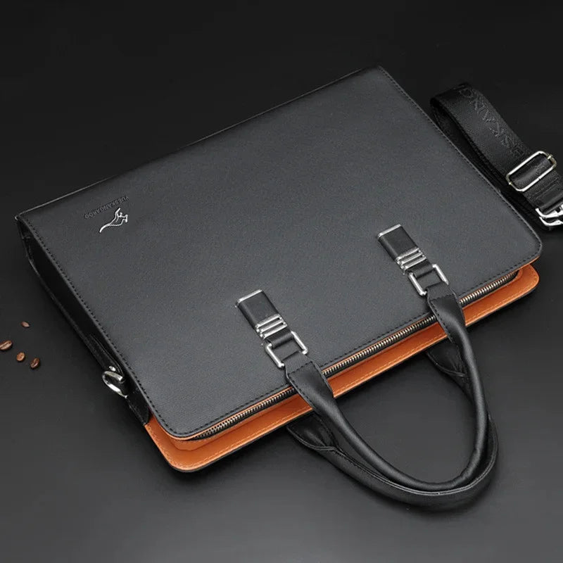 Business Horizontal Men Briefcases High Capacity Laptop Handbag Office Male Shoulder Messenger Luxury Tote Bag