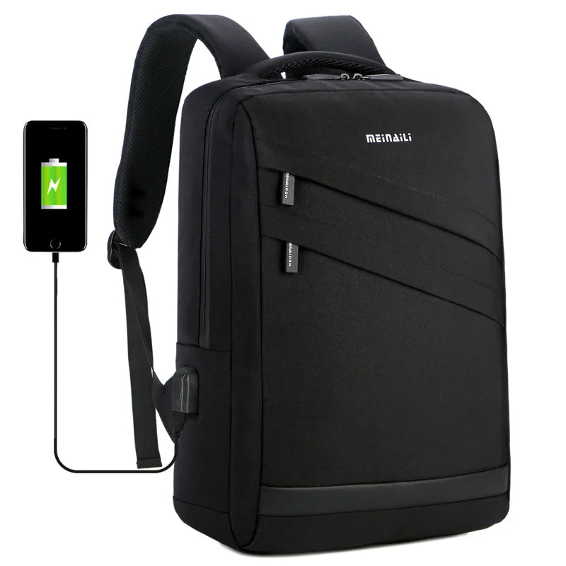 Business Laptop Backpacks 14 15.6 Inch Fashion Men Travel bag Backpack Multifunction Nylon School bags for Teenagers sac mochila