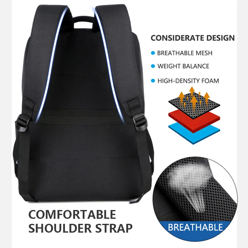Business Laptop Backpacks 14 15.6 Inch Fashion Men Travel bag Backpack Multifunction Nylon School bags for Teenagers sac mochila